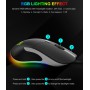 DrPhone IMX6 Hoogwaardig Professionele Gaming USB Bedrade Muis – RGB verlichting - 6400 DPI - 6 Knoppen Optische - Zwart
