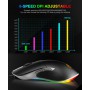 DrPhone IMX6 Hoogwaardig Professionele Gaming USB Bedrade Muis – RGB verlichting - 6400 DPI - 6 Knoppen Optische - Zwart