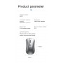 DrPhone NIYE Serie Draadloze Stille Muis 2.4Ghz – 2 in 1 – USB & Bluetooth 5.0 – DPI - Oplaadbaar – Zilver