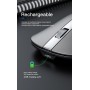 DrPhone NIYE Serie Draadloze Stille Muis 2.4Ghz – 2 in 1 – USB & Bluetooth 5.0 – DPI - Oplaadbaar – Zilver