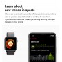 DrPhone EPSILON Sport - 38MM Smartwatch met Always-on Display - Temperatuur + Zuurstofmeter ECG Hartslagmeter - RoseGold