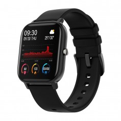 DrPhone GTE Smart - Premium Smartwatch Tracker - Sport - Notificaties + Hartslagmeter / Zuurstofmeter - Moon BlackDrPhone GTE Sm