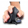 DrPhone ERGO2 - Ergonomische Optische USB Verticale Muis (Bedraad) – DPI 3200 – 6 Knoppen - LED licht - Plug & Play – Zwart