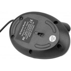 DrPhone ERGO3 - Ergonomische Optische USB Verticale Muis (Bedraad) – DPI 1600 – 5 Knoppen - Plug & Play – Zwart