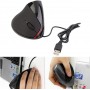DrPhone ERGO3 - Ergonomische Optische USB Verticale Muis (Bedraad) – DPI 1600 – 5 Knoppen - Plug & Play – Zwart