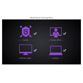 DrPhone DELUX Bedrade Ergonomische RGB Gamingmuis met 24.000 DPI - 7 programmeerbare knoppen met software – Zwart