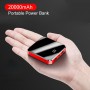 DrPhone PBM1 - 20.000mAh - Smart Mobile Powerbank – 2 usb ingangen – Type C – Micro USB – LED Display – Zwart Glans