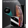 DrPhone PBM1 - 20.000mAh - Smart Mobile Powerbank – 2 usb ingangen – Type C – Micro USB – LED Display – Zwart Glans