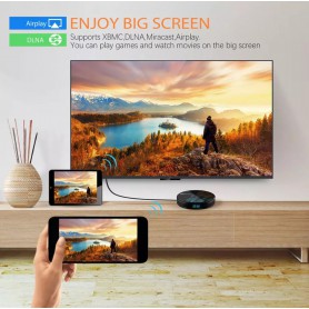 DrPhone De09 – TvBox - Mini Smart Tv Box – RAM: 2G – ROM: 16G - 2.4G/5G Wifi - Voice Control – 4K UHD 3840 x 2160