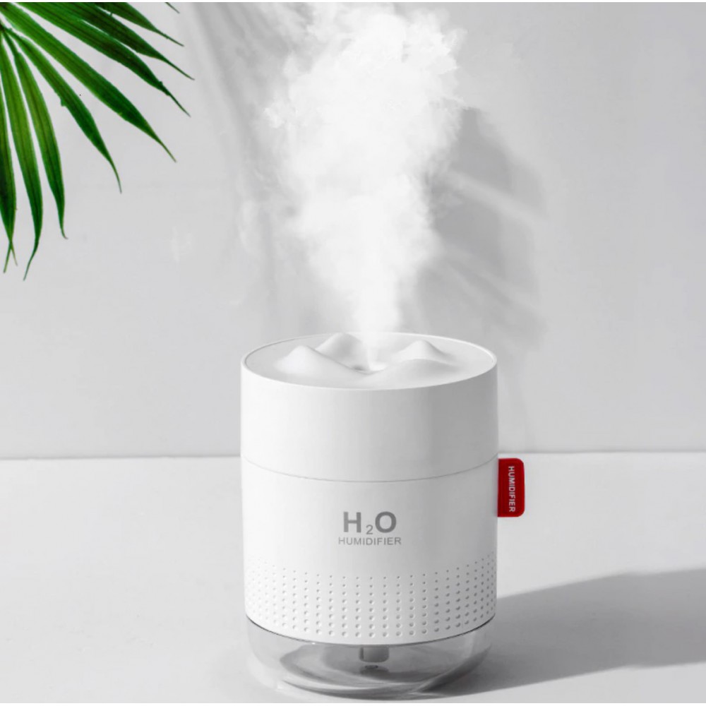Gemaakt om te onthouden Zich voorstellen bloem DrPhone - Mini Humidifier H2O - Luchtbevochtiger – Verdamper –  Aromatherapie - Geurverspreider - Grijs - Dr. Phone