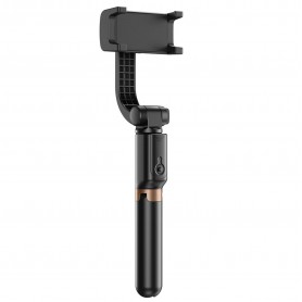 DrPhone - APL-D6 Selfiestick- Zwart – Handheld – 360 graden nekrotatie – stabilisator