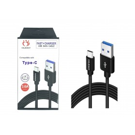 Olesit USB-C / Type C 1 Meter Fast Charge 3.6A – Snelle Oplaadkabel - Veilig laden - Data Sync & Transfer - Zwart