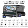 DrPhone DASH2 - DashCam Video CarDVR – Nachtzicht - 3 Lens HD Camera & Video – 5MP – 4inch HD Display – Achteraanzicht