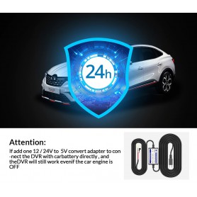 DrPhone DASH2 - DashCam Video CarDVR – Nachtzicht - 3 Lens HD Camera & Video – 5MP – 4inch HD Display – Achteraanzicht