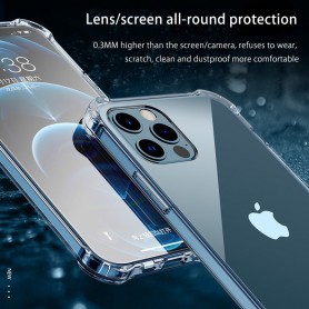 DrPhone TY09 - iPhone 12 Hoesje - Doorzichtig - Transparant Case - iPhone Case - Shock Proof