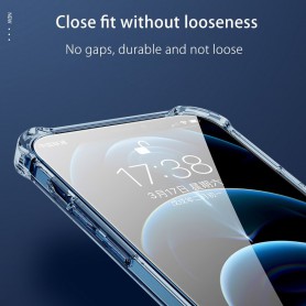 DrPhone TY09 - iPhone 12 Hoesje - Doorzichtig - Transparant Case - iPhone Case - Shock Proof