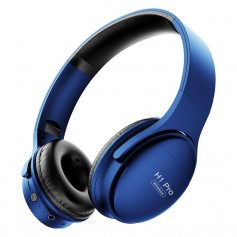 DrPhone H1 Pro - Bluetooth Hoofdtelefoon Hifi Stereo Draadloze Koptelefoon Gaming Headsets Over - Blauw