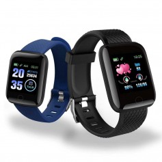 DrPhone - KidzOne Advanced - Smartwatch voor Kinderen - Stappenteller - Hartslagmeter Nederlandstalige App - Zwart