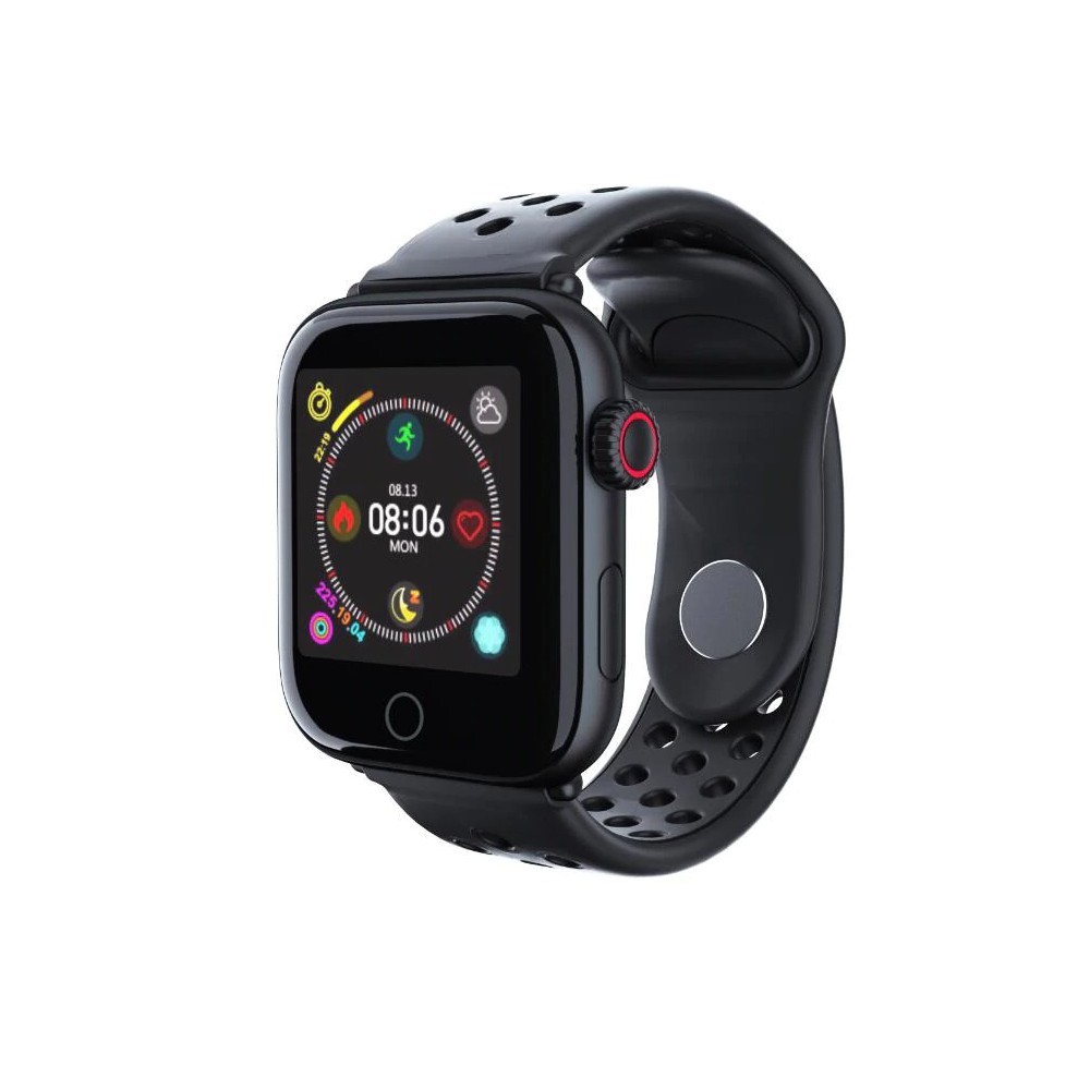 Productie Appal heel DrPhone GTE2 Smart - Smartwatch Tracker - Horloge Mannen & Vrouwen -  Notificaties + Hartslagmeter - Bloeddrukmeter - Zwart