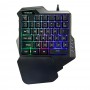 Elementkey MECHA3 One Hand Gaming Keyboard – Mini Keyboard – Toetsenbord – LED Backlight – Membraan toetsenbord - Zwart