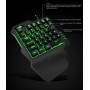 Elementkey MECHA3 One Hand Gaming Keyboard – Mini Keyboard – Toetsenbord – LED Backlight – Membraan toetsenbord - Zwart