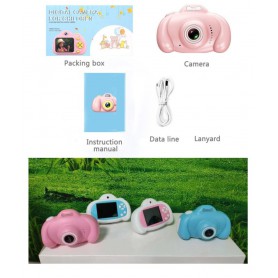 DrPhone Digitale KidsCamera + 32GB Geheugen – Geschikt voor kinderen – Roze