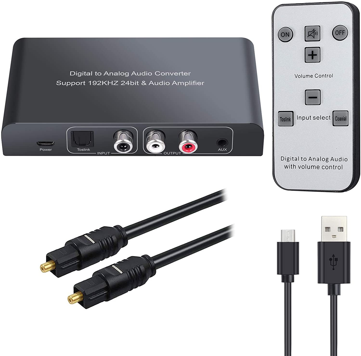 Drphone Daac1 Digitaal Naar Analoog Audioconverter Met Ir Afstandsbediening 192 Khz Dac Converter 24bit Geluidsversterker
