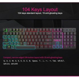 ElementKey AK600 -  Gaming Keyboard -  3 kleuren -LED's – Mechanisch – Waterproof - PC