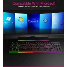 ElementKey AK600 -  Gaming Keyboard -  3 kleuren -LED's – Mechanisch – Waterproof - PC
