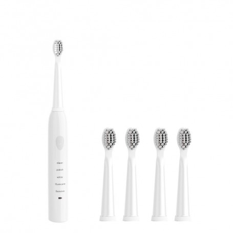 DrPhone Pro Elektrische tandenborstel met 5 – Automatisch - dagen gebruik – Waterdicht – Oplaadbaar - Wit