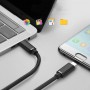 DrPhone PDTC1 – Power Delivery - 5A 87W Charge 4.0 – OTG- USB-C - Type-C Kabel – 1 Meter - Zwart