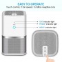 DrPhone Air01 - Luchtreiniger met HEPA filter – 3 in 1 - Air Purifier- Zilver