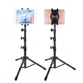 DrPhone VTS01 – Tablet Statief – 7-10 INCH – Hoogte Verstelbaar – iPad - Samsung – Lenovo – Zwart