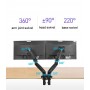 DrPhone NB Wallmount Series K2 – Muurbeugel – Full Motion Monitor – Gasveerarm – Dual Led LCD Monitor -