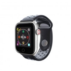 DrPhone GTE2 Smart - Smartwatch Tracker - IP68 Waterdicht - Horloge Mannen & Vrouwen Zilver Zwart