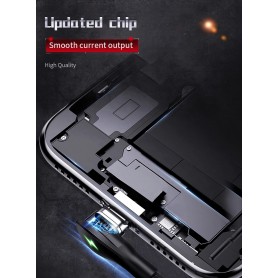 DrPhone Elbow Series Super Magnetische Lightning Kabel - 3A - Oplader - Snel Opladen + Dataoverdracht - 90 Graden met Led licht
