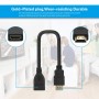 DrPhone HNH2 HDMI Mannelijk naar HDMI Vrouwelijk Kabel 1080P – Male naar Female Adapter - Verlengsnoer - 30CM - Zwart