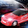 DrPhone TinyCars - Sport R/C Racer Radio Besturing - RC Micro Racing Bestuurbare Auto Inclusief Pionnen - Black Lightning