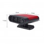 DrPhone HeatAir - 3 in 1 Verwarming / Koeler / Luchtverfrisser Voor Auto - Sneller Ramen Ontdooier - Geur Verwijderen - Rood