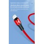 DrPhone MCL03- 3 IN 1 USB - Micro - Type C – Lightning – Fast Charge – Rood – Zwart – Blauw – 1.2M