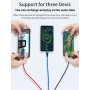 DrPhone MCL03- 3 IN 1 USB - Micro - Type C – Lightning – Fast Charge – Rood – Zwart – Blauw – 1.2M