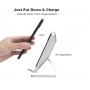 DrPhone SC901- Fast Draadloze Standhouder Dock - Voor iPhone 8 Plus X /XR /XS MAX -Samsung - 10 W Draadloze Oplader – Zwart.