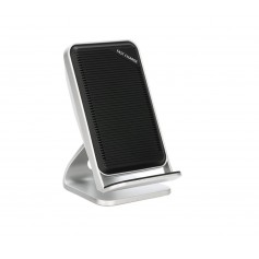 DrPhone FCD - Wireless Smartphone Houder + Dock - Lader voor iPhone / Samsung - 10W Draadloze Qi Oplader – Grijs