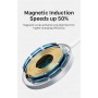 DrPhone CM11 - Draadloze Oplader 15W - Geschikt voor Magsafe + DrPhone Lunar 18W Adapter & Kabel 9V - voor iPhone 12/13