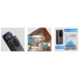 DrPhone LM3-D-Binnenbel + Batterijen + Batterijlader + 64GB SD Kaart + 3M Micro USB Kabel-Smart Life - Google home-Zwart