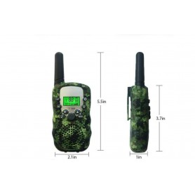 DrPhone WT388- 22 kanaals Walkie Talkies - Voor Kinderen – 6 Kilometer - Camouflage Groen