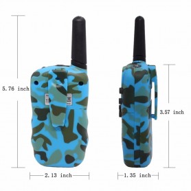 DrPhone WT388- 22 kanaals Walkie Talkies - Voor Kinderen – 6 Kilometer - Camouflage Paars