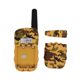 DrPhone WT388- 22 kanaals Walkie Talkies - Voor Kinderen – 6 Kilometer - Camouflage Geel