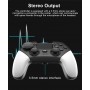 DrPhone JOY6- PC PS4/PS5 Controller met Trilfunctie – PC PS4 Switch Joystick - Draadloos – Wit Zwart