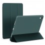 DrPhone iPad Pro 4 10.9 (2018) hoesje - Smart Tri-Fold Case - PU leder Cover - Smart cover + Achterkant – Donker Groen